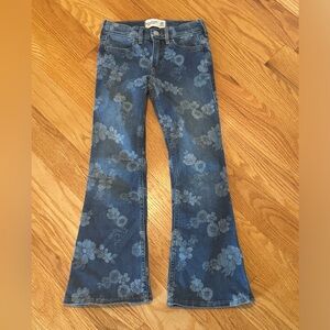 Abercrombie Girls Flower Flares - Size 5/6 Long